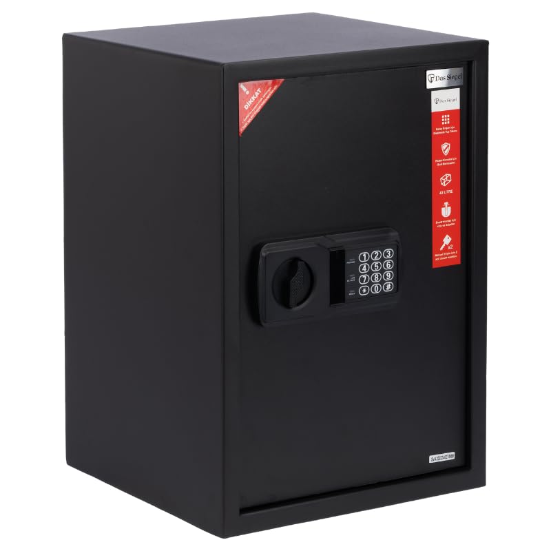 Das Siegel - 50DSBS Çelik Kasa Elektronik Panel ve Şifreli Ev ve Ofis Tipi Çelik Kasa