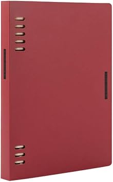 Journal A5 B5 Removable Loose-Leaf Frosted Notebook Cover Spiral Multiple Index Notepads for Home School Office Supplies Color Red, SizeA5, B5 A5