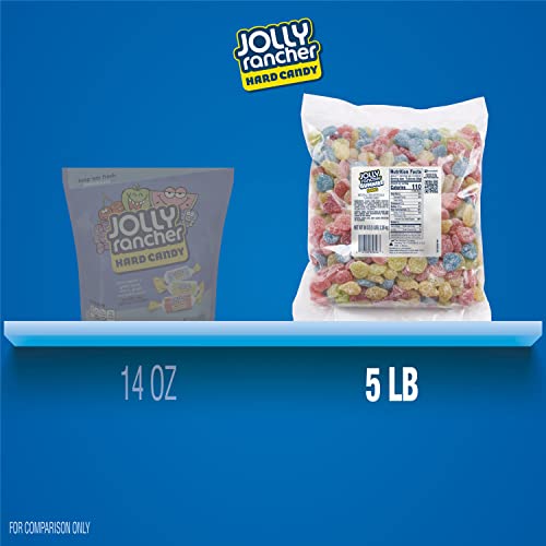 Jolly Rancher Sours Assorted Fruit Flavored Chewy, Movie Snack Gummies Candy Bulk Bag, 5 Lb #TOP5