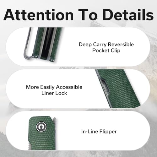 CIVIVI Sendy 3 In 1 Multitool Pocket Knife With Tweezers and Toothpick, Ben Petersen designed Folding Knife for EDC Camping Daily Use, Perfect Gifts for Men Women C21004A-1