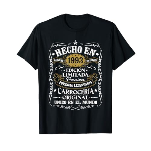 31 Cumpleaños 31 Años Hombre Hecho en 1993 Vintage Regalo Camiseta