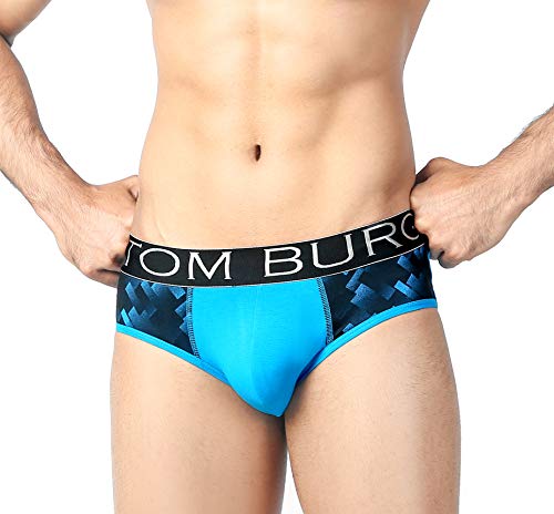 Image of TOM BURG Regular Cotton Designer Casual Smooth & Comfortable Brief for Men (Pack of 2)