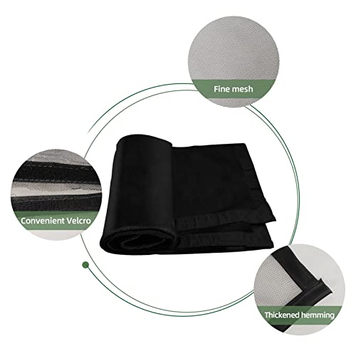 Tela de porta de garagem, tela de garagem de fechamento automático retrátil, de malha sem moldura, d