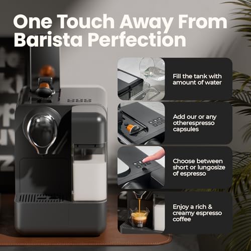 JZ.CAFE Espresso Machine with Milk Frother