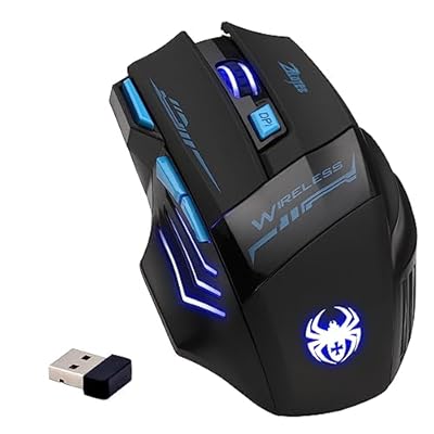 zelotes Ratón Inalámbrico,4 dpi Ajustable,7 Botones,2.4GHz con Receptor USB,Ahorro de Energía,LED,Diseño Ergonómico,Ratón Gaming Inalambrico para portatil,PC,Negro | Ya disponible en tu tienda friki favorita! En mundofriki.es!