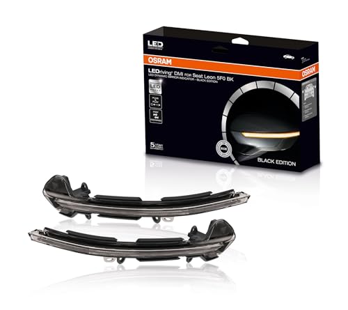 OSRAM LEDDMI 5F0 BK S LEDriving Intermitente dinámico LED para retrovisor   Black Edition, Set de 2
