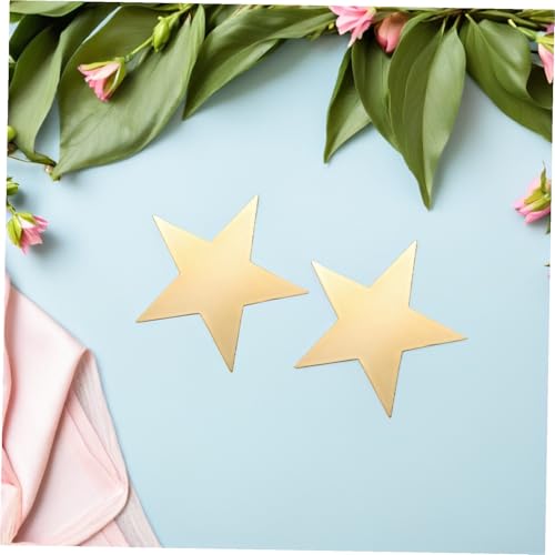 Recortes de Estrellas Doradas de Papel Listos para Decorar Pizarras sin Cortar 7