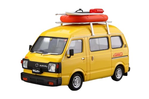 青島文化教材社(AOSHIMA) ザ☆モデルカー No.55 1/24 スバル K88 サンバー ハイルーフ4WD '80 プラモデル