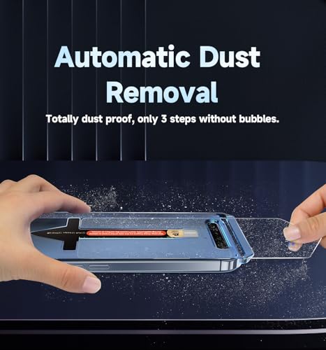 Image of MAGIC JOHN 2 Pack for Samsung Galaxy S25 Screen Protector Easy Installation | 6.2 inch, NOT for Ultra, Auto Dust-Elimination, Bubble Free, HD Clear,9H tempered glass, Case Friendly, Anti-Shockproof