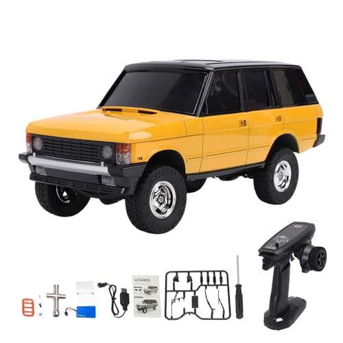 GoolRC 18401 RC Crawler, 1:18 Scale 4WD RC Truck SUV, All Terrain Off Road RC Rock Crawlers, 2.4GHz Full Proportional Climbing Vehicles with LED Lights for Adults (Green)
