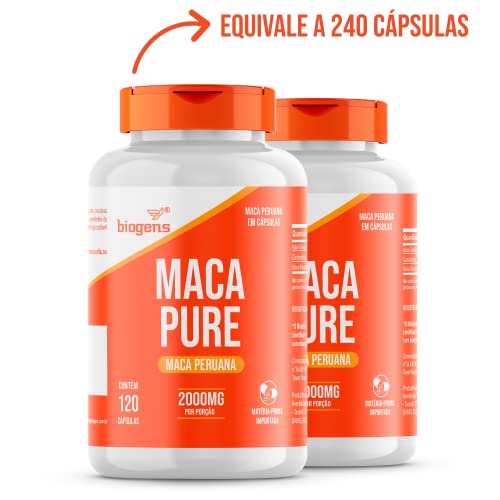 Maca Peruana Pura, Biogens, Kit 2x 120 cápsulas 3 Maca Peruana Pura, Biogens, Kit 2x 120 cápsulas - Imagem 3