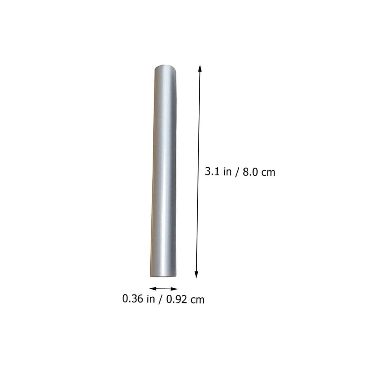Metal Manicure Pen Protector 5pcs Silver Zinc Alloy Caps