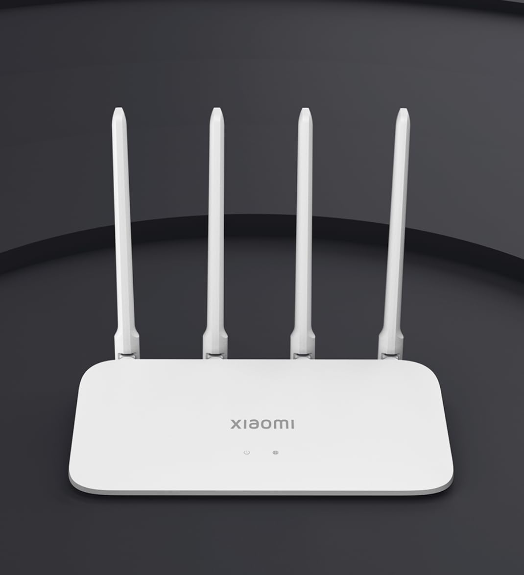 Xiaomi Router Ac1200 | Router Fibra Ottica 1200 Mbps | Router con 128 MB di Memoria | Router Wireless Doppia Banda | Router WiFi con 4 Antenne Omnidirezionali | Colore Bianco