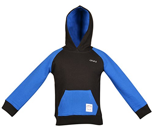 Image of Gkidz Boys Full Sleeve Hooded Black Sweat Shirt(WWB-002-BLACK Black)