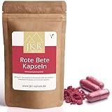 JKR Spices® 360 Stk. Rote Bete Kapseln - vegane Kapseln gefüllt mit 720mg hochwertigem rote Beete Pulver - hochdosiert - beetroot capsules - pflanzliche Kapsel - 100% natürlich und ohne Zusätze