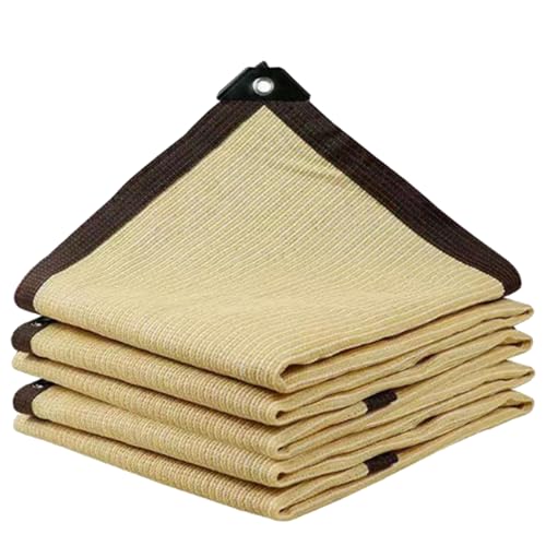 Voile d'ombrage beige 3x5m avec œillets pour balcon et jardin - 2