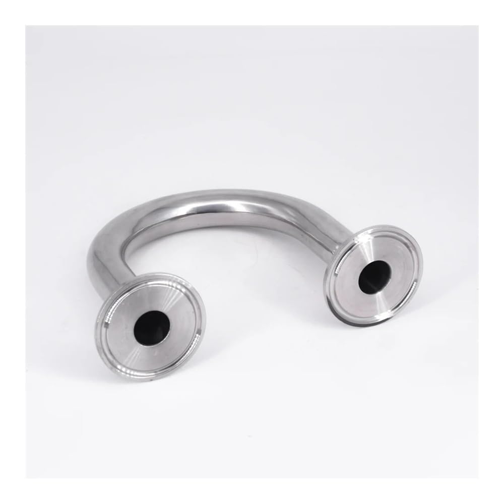 32mm 1.25" Pipe OD 1.5" Tri Clamp U Shaped 180 Degree Bend SUS 304 Stainless Fitting Spliter