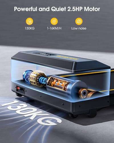 2 In 1 Home Folding Treadmill, Dual LED Screen, 2.5HP Silent Treadmill, 16KM/H, Bluetooth Speaker, Heart Rate, 12 Modes, App and Wireless Remote Control - Image 5