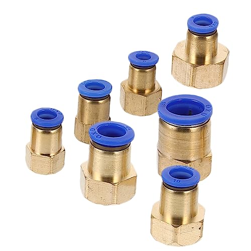 Baluue 7pezzi Raccordi Per Aria in Connettori Per Aria Sgancio Rapido Raccordi Crimpare Per Flessibili Rapidi Per Accessori Per Compressori Della