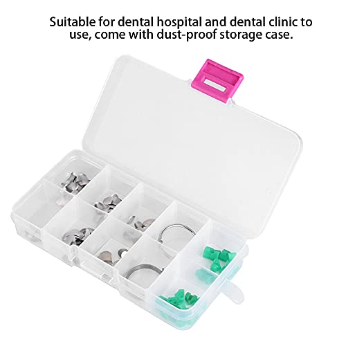 Dental Sectional, 100Pcs Contoured Crowns Metal Matrices Matrix Refill Bands Combined Clamp Orthodontic Supplies Full Kit For Teeth Replacement Tools With Ledge 2 Rings Delta Wedges #TOP3