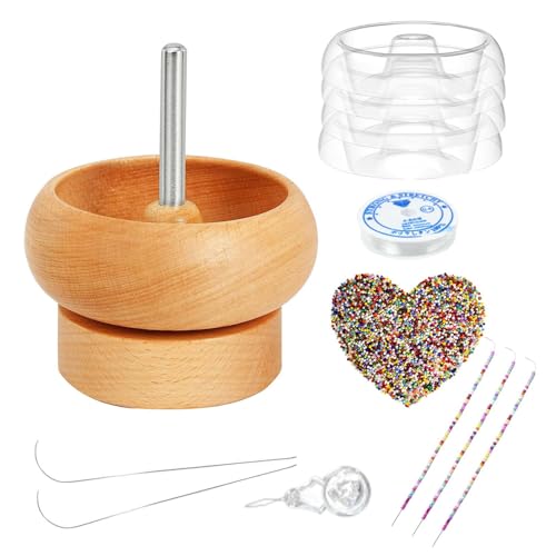 Spinner de cuentas de madera premium para crear bisutería artesanal con agujas