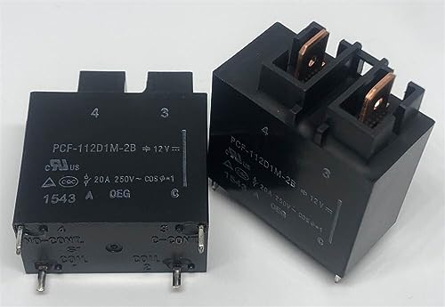 Relais PCF-112D1M-2B 12V 25A à 4 broches pour circuits imprimés