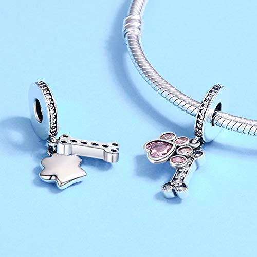 MUERDOU Love Heart Dangle Charm fit Charms Bracelet I Love You to the Moon and Back Charm Gifts for Mother4