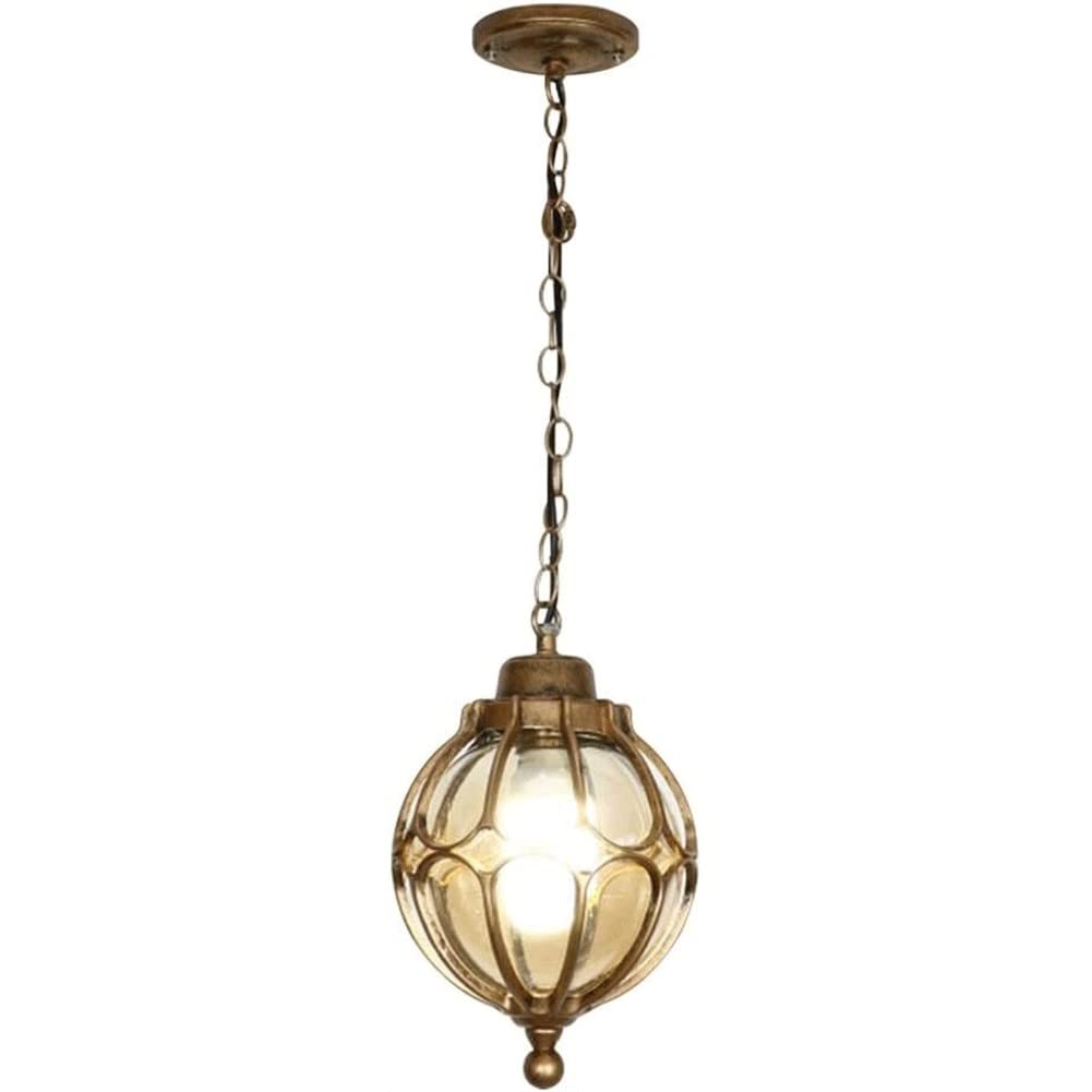 Lustre moderne lanterne en verre vintage contre l'usure météo