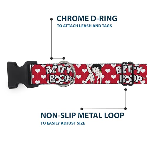 Collier pour chien Betty Boop Fleischer Studios rouge ajustable 28-41cm - 6