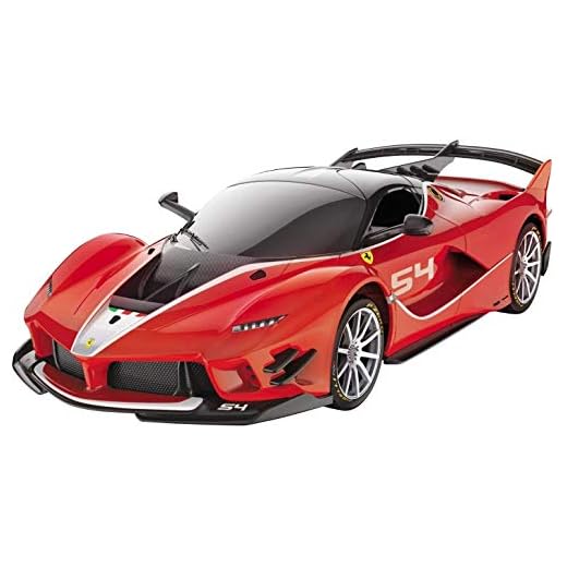 Mondo Motors 63605 - Coche teledirigido Ferrari R/C - Modelo FXX K EVO a Escala 1/24 - Coche de Juegos para niños - Rojo