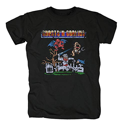 Ghost'N Goblins - Cimetière - Manches Courtes - Mélangé - Adulte - T-Shirt