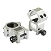 TACFUN Silver A Pair 25.4mm / 1 Inch Scope Ring Picatinny Weaver Rail Mount (High Profile)