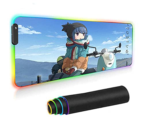 Gaming Mouse Pads Large Backlit Anime Yuru Camp Calendar Mouse Pads RGB Cute Girl Computer Pad XXL Laptop Office Pc Gaming Accessories Led Gaming Mouse Pad (C) 700X300mm Gaming Mouse Pads Large Backlit Anime Yuru Camp Calendar Mouse Pads RGB Cute Girl Computer Pad XXL Laptop Office Pc Gaming Accessories Led Gaming Mouse Pad (C) 700X300mm
