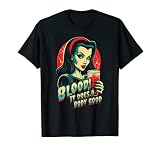 Vintage Blood Does A Body Good Pretty Vampire Goth Halloween T-Shirt