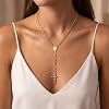 Collar de Rosario Bañado en Oro para Mujer, Collar de Cuentas de Cruz de la Virgen María | Collar en Forma de Y para Mujer; Joyería de la Virgen de Guadalupe; Rosarios Católicos; Collar de Oro que no se Opaca 4