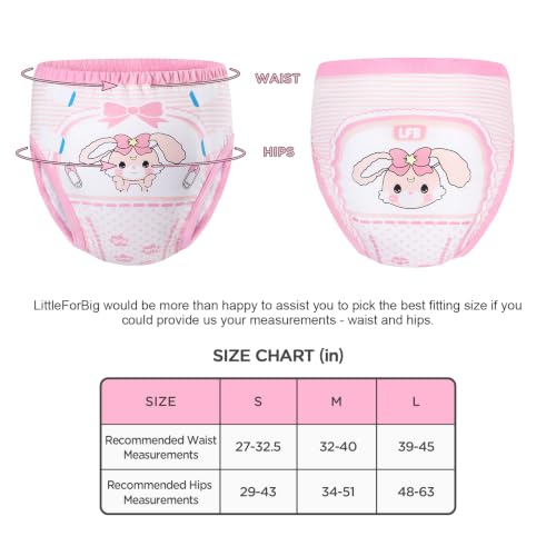 Image of Littleforbig Soft Cotton Underwear Comfortable Washable Reusable Adult Training Pants - Baby Usagi