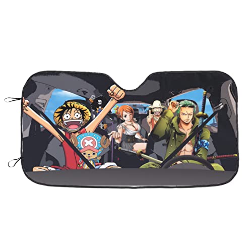 Anime Foldable Car Windshield Sun Shades Universal Fit 51.2 X 27.5Keep Your Vehicle Cool Uv Sun and Heat Reflector Car Truck SUV-S