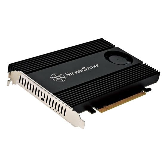 Silverstone Expansion Card SST-ECM40 Supports 4 x NVMe M.2 SSD (M Key) via PCIe x16 Interface (Certified Domestic Dealer)