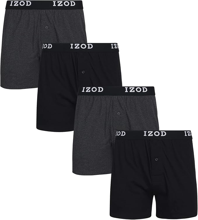 IZOD Men's 4pk Knit Boxer