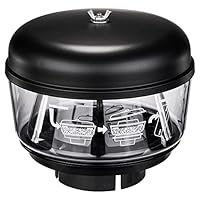 JSCARLIFE Zyklon Filter Offroad Auto, Schnorchel Ansaugrohr, Universal für Ansaugschnorchel, Luftvorfilter Traktor, Lufteinlass Sandbecher (3 Zoll)/(77mm)