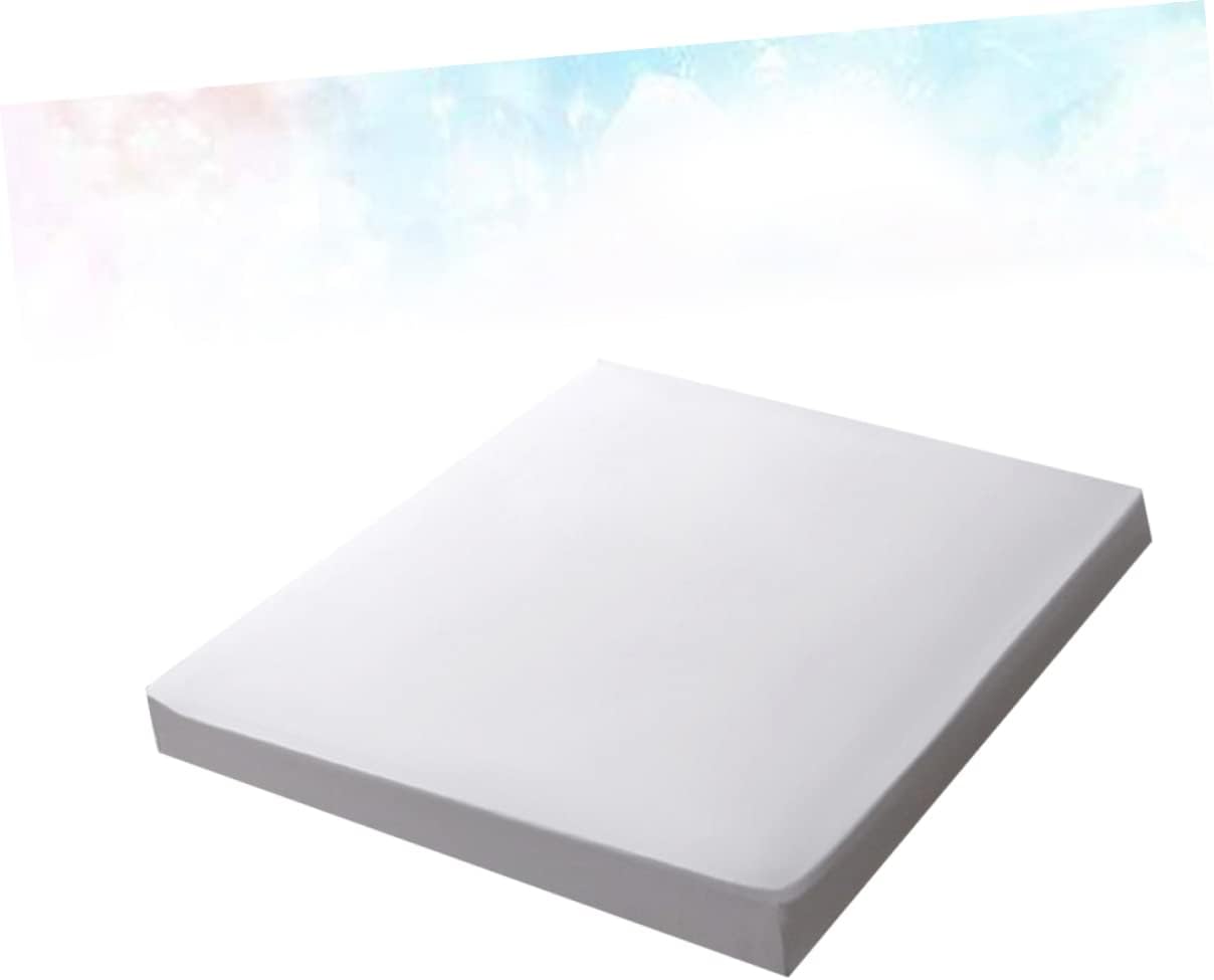 1pc Mattress Protector Color Fitted Sheet Cover for Bed Machine Washable Nursing Pad for Boys and Girls and Adults White