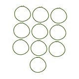 Okiyakusama 10 Stück Trampolin Elastikseile Zugseile Trampolin Ersatz Zubehör Gummibänder Robustes Latex Material mit Aluminiumschließe für Sportgeräte Heimgebrau, GrÜn