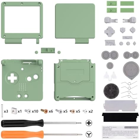 IPS Ready Upgraded eXtremeRate Matcha Green Custom Replacement Housing Shell for Gameboy Advance SP GBA SP – Compatible with Both IPS & Standard LCD – Console & Screen NOT Included