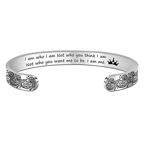 Btysun Bracelets for Women Mothers Day Bracelet Gifts from Daughter Inspirational Gifts for Women Graduation Gifts for Her Motivational Birthday Cuff Bangle Friendship Personalized Mantra Jewelry…