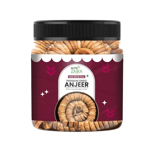 Image of NUTRIZAIKA Premium Dried Anjeer Figs 100G | Soft & Sweet Afghani Anjeer /Big Dried Anjir Figs | Rich Source of Iron, Vitamins & Fiber | Low in Fat