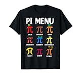 Pi Menu 3.14 Pi Symbol - Math Teacher Happy Pi Day T-Shirt