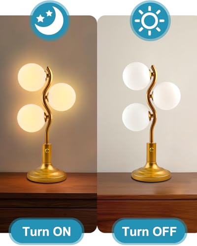 Lightdot Table Lamp 3 Lights Gold Desk Lamp - Image 7