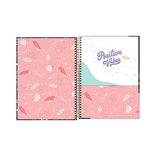 Caderno espiral capa dura universitário 10x1 160 folhas Capricho - Tilibra