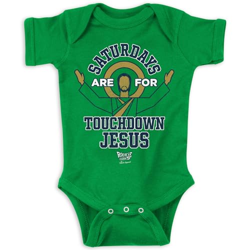Image of Smack Apparel Saturdays Onesie for Notre Dame College Fans (NB-18M)