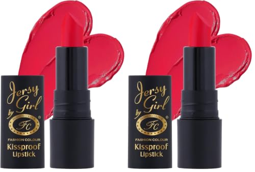 Image of JERSEY GIRL BY FASHION COLOUR Kissproof Matte Lipstick| Lightweight & Longlasting | Matte Finish | Stay up to 12hrs | Available In Fab Shades | Highly Pigmented |Intense Colour, Moisturised Lips, Color Sensational Creamy Matte |(Ageta Red)